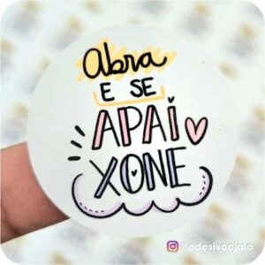 Adesivo Abra e se Apaixone
