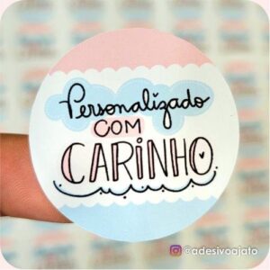 Adesivo Personalizado com Carinho